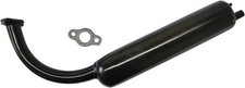 40mm Black Muffler Stock Exhaust Pipe for 49cc 50cc 60cc 66cc 80cc Motorized