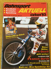 Bahnsport Aktuell Speedway Grasbahn Eisspeedway Langbahn Nr. 7 7/1983 incl. Star