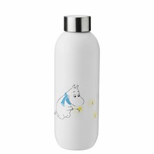 Image of Stelton Drinking Bottle Keep Cool Moomin Frost, Stainless Steel, Blue, 0.75 L...