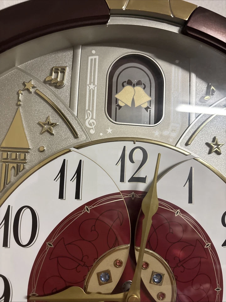 Seiko Melodies In Motion Musical Wall Clock Beatles Songs QXM565BRH - Image 4 of 4