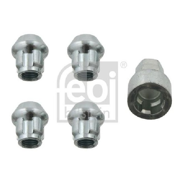 5X Radmutter FüR Toyota 4 N18 N28 2.7 4.0 95 Bis 26 Febi L3Y7 JE94-image