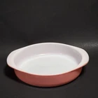 Vtg Pyrex Flamingo Pink Ovenware 221  Baking Dish Cake Pie Dish 8"