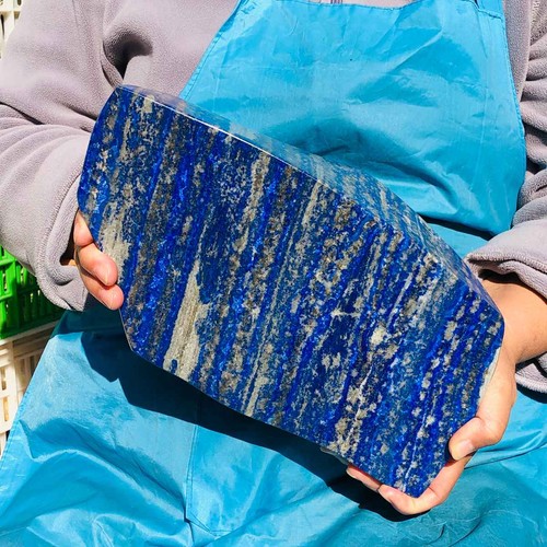 11.33LB Large Natural Lapis lazuli specimen Quartz Crystal Healing Sample 2687 - Afbeelding 2 van 19