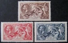 GV 1934 Re-engraved Seahorse set, fine m/mint. Sg.450/2