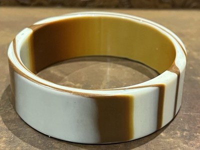 Vintage Lea Stein Style Celluloid Acetate Bangle Bracelet