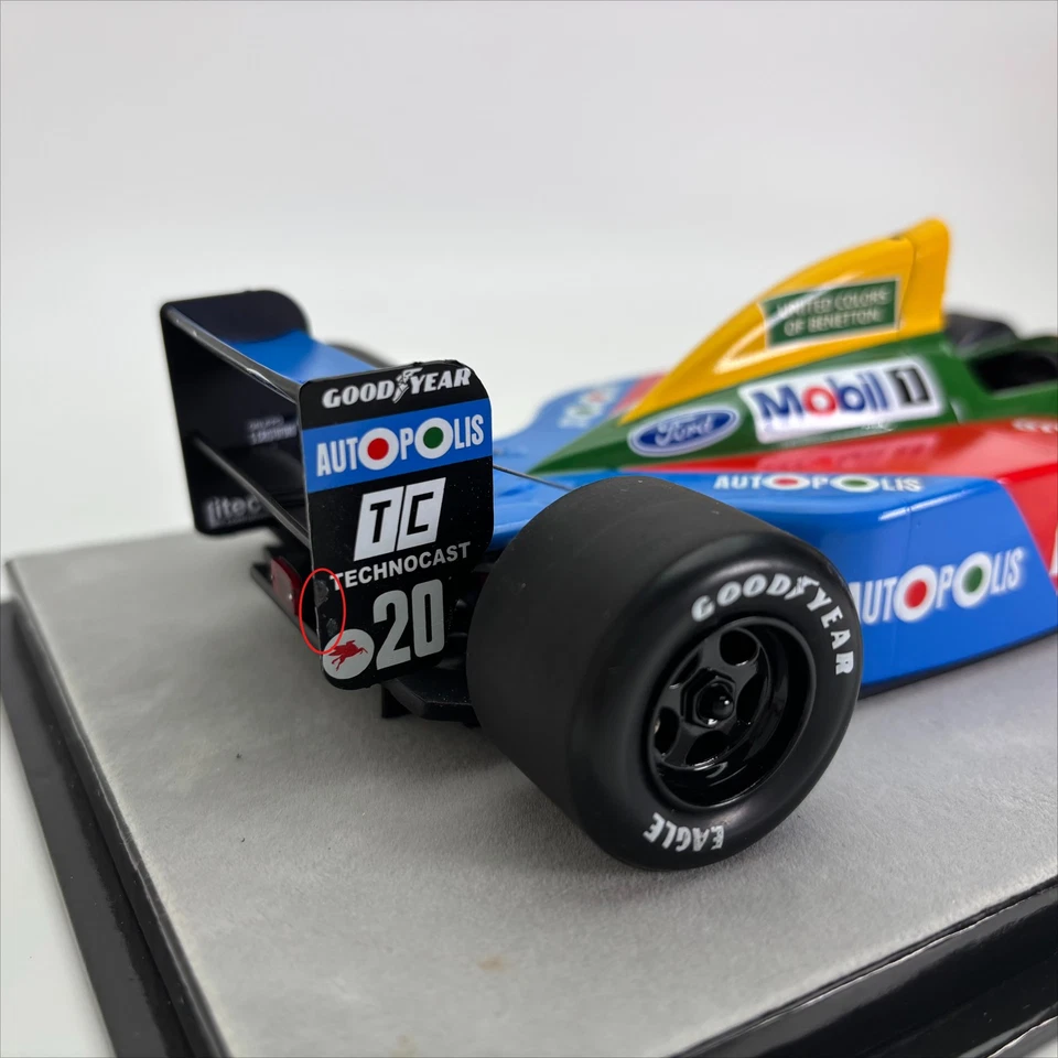 1:18 Tecnomodel Benetton B190 1990 Germany Driver Alessandro Nannini race model - Image 3 of 4