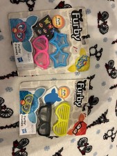 Furby Frames/Glasses w/Stickers NIB Blue Pink Green Yellow Black Stars Hearts