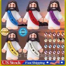 25 P Little Jesus Figures Original Design Jesus Love You Mini Rubber Jesus #/##