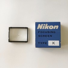Nikon Type K Focusing Screen for F F2 Photomic Nikomat Split Micro Type in Box