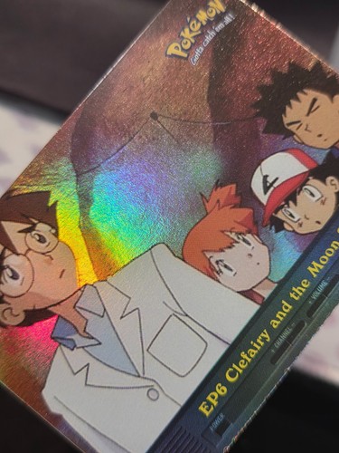 2000 Topps Pokemon TV #EP6 Clefairy and the Moon Stone Rainbow Foil - Picture 3 of 4