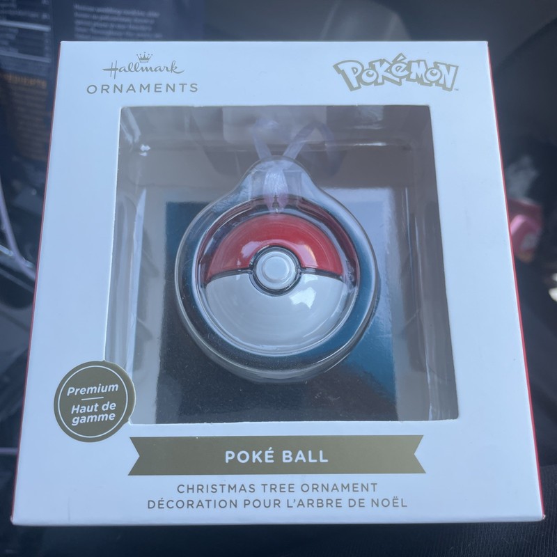 Hallmark Premium Pokemon Poke Ball Christmas Tree Holiday Ornament