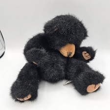 Russ Berrie Blacky Black Bear 8" Plush Realistic Woodland Stuffed Animal Toy