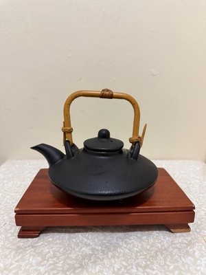 Handcrafted Black Stone Tea Kettle