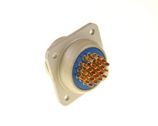 165-27 Amphenol Wire-Por 24-Pin Socket Receptacle Square Flange Connector