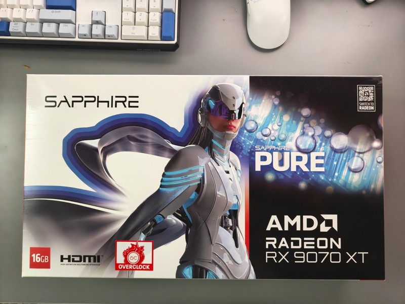SAPPHIRE PURE AMD Radeon RX 9070 XT 16GB OC Graphics Card