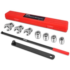 9-Pc Serpentin Belt Tool Set Chrysler 2.5 3.0 Ford 1.9 2.3 4.6 GM 3.1 Engine Red