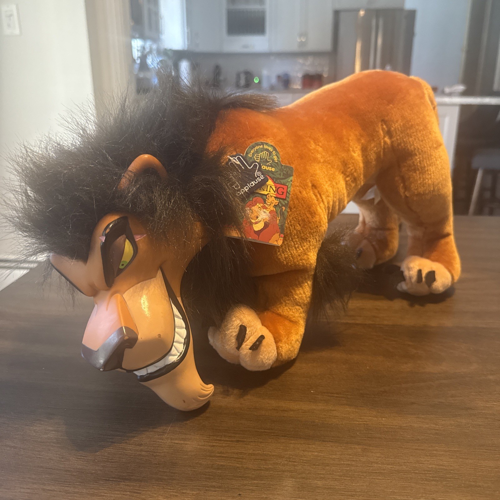 Disney the lion king Scar Plush Toy With Vinyl Face and Tags