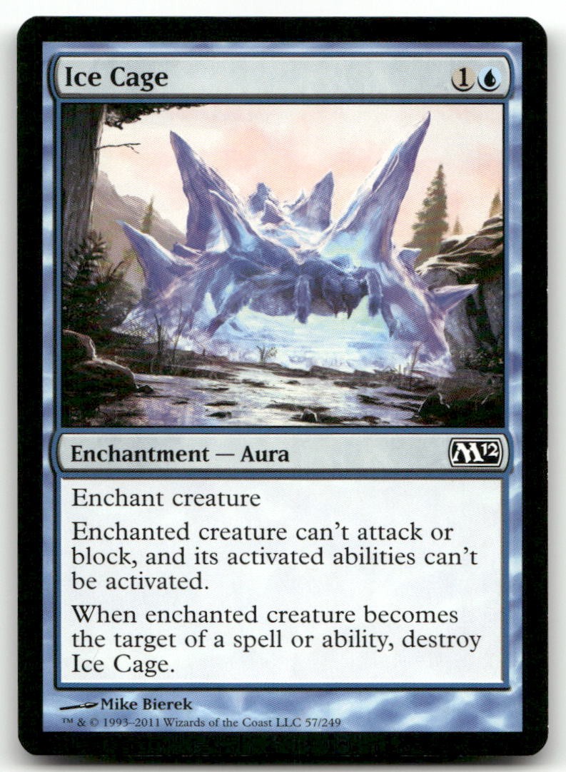 Ice Cage #57 (LP) Magic 2012 (M12) M12 Magic MTG