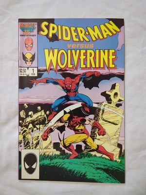 Spider-Man Vs. Wolverine #1 (Marvel Comics February 1987) NM+