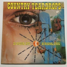 Country Teardrops Vinyl Record Various Artists 12” 33 RPM WA 356 K-tel 1977