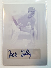 Jack Filby 2017 Leaf Perfect Game Autograph 1/1 Yellow Printing Plate Auto RC