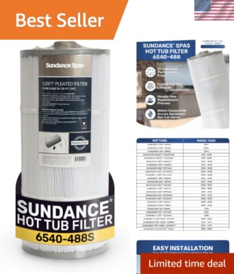 High-Efficiency 125 sq ft Double-Sided Spa Filter - Compatible with Major Models