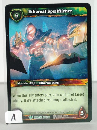 Ethereal Spellfilcher - Betrayal of the Guardian - 139/202 - WoW TCG - U - Imagen 2 de 16