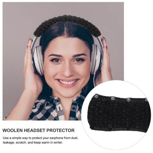 Knitted Headphone Protective Cover Woolen Pad Headphones Protector - Picture 6 of 12