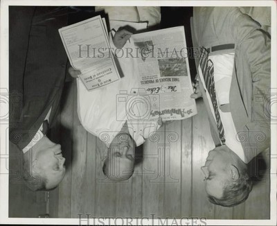 1959 Press Photo Richard Jones, Charles Taylor & H.E. Moore, Texas State Prison.