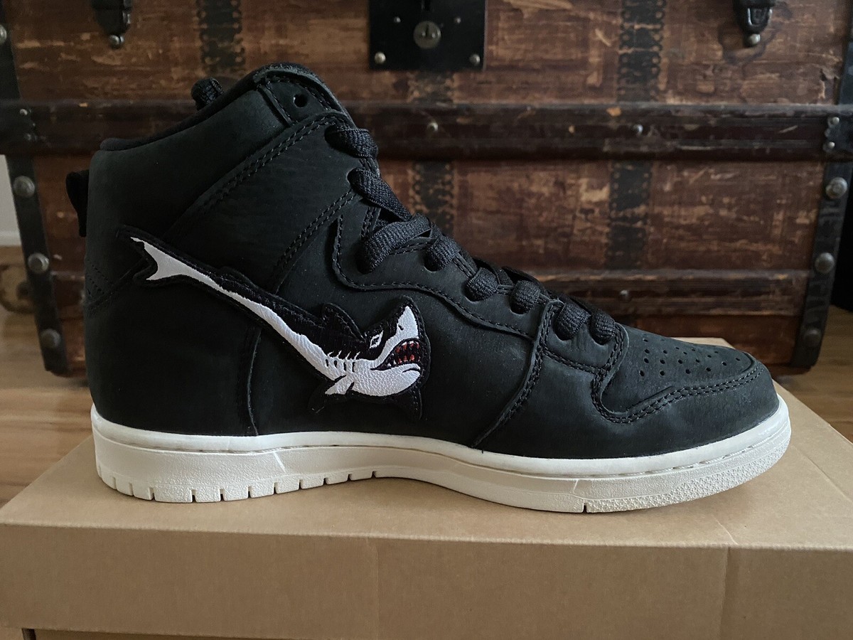 2019 Oski Shark Nike SB Dunk High Pro ISO CI2692-001 Size 8 DS New 
