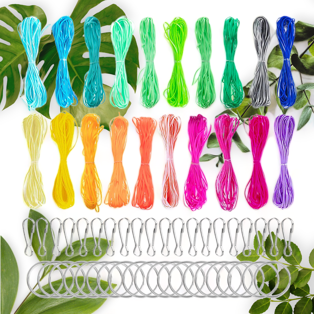 Vibrant 20-Color Gimp Plastic Lacing Cord for Bracelets