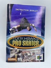 Tony Hawk Pro Skater Nintendo N64 Original Replacement Manual Only