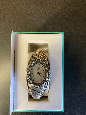 Filigree cuff watch Filigree Blush Leather Watch Band with Rose Gold Tone  main image 4