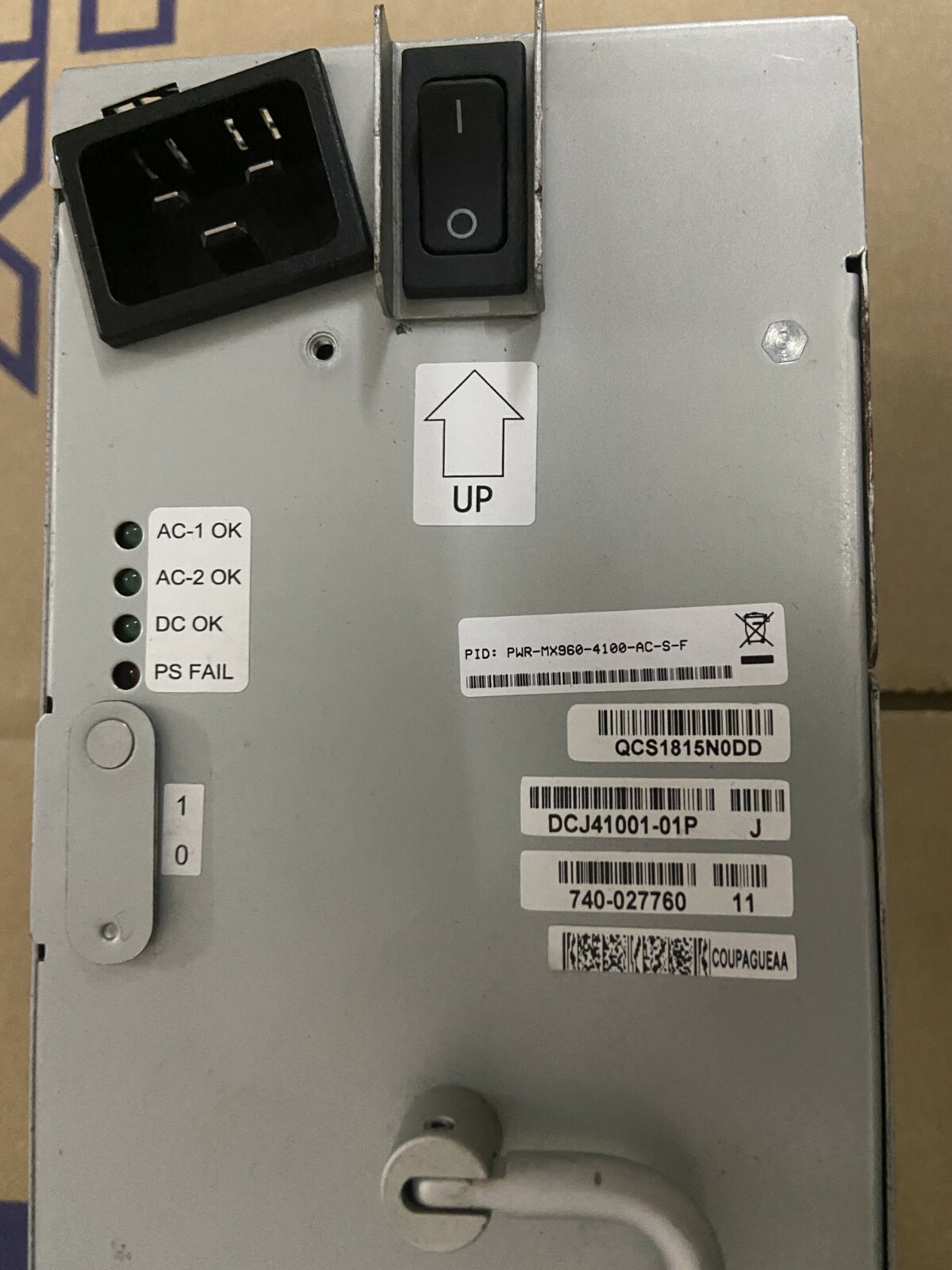 Juniper PWRMX9604100ACS 4100W Power Supply for MX960 Chassis Tested