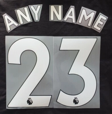 Sporting id Premier League Football Shirt Name Number Printing 2018 Onward WHITE