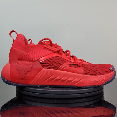 Under Armour Project Rock 6 Red Training Gym Shoes 3026664-600 Men's Sz 13