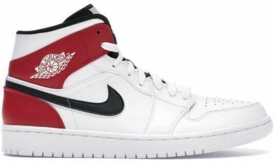 美中古　NIKE AIR JORDAN 1 MID GS CHICAGO Nike Air Jordan 1 Retro Mid Chicago Bred GS Black Red White