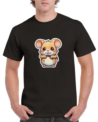 Maus T-Shirt Unisex Baumwolle Damen Herren Tiere Süß