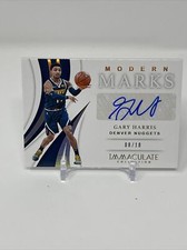 2018-19 panini immaculate modern marks gary harris gold auto /10