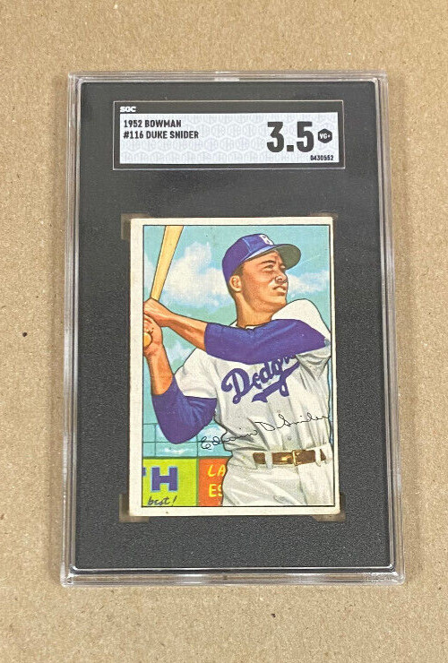 1952 Bowman #116 Duke Snider SGC 3.5 Dodgers Hof'er $189.99