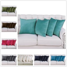 Throw Pillow Covers Set of 4 Sofa Decor Super Soft Plush Cushion Cases 20" x 20"