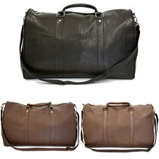 Borsone da Uomo in Vera Pelle Nero Marrone Borsa Viaggio Palestra VIETRI LEATHER