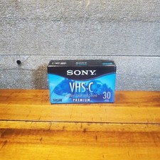 Sony VHS-C 30 Minute Tape TC-30VHGL New