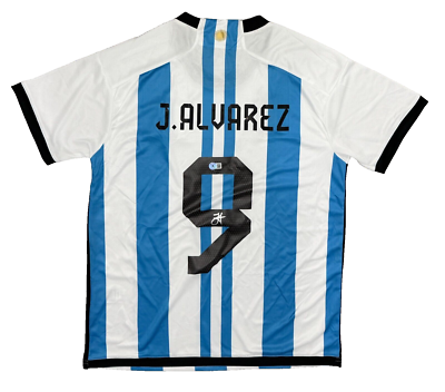 Julian Alvarez Signed CUSTOM Jersey BAS Beckett Witnessed | eBay