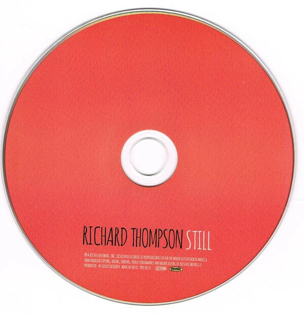 Richard Thompson  Still Brand New & Sealed Deluxe CD - Image 3 of 3