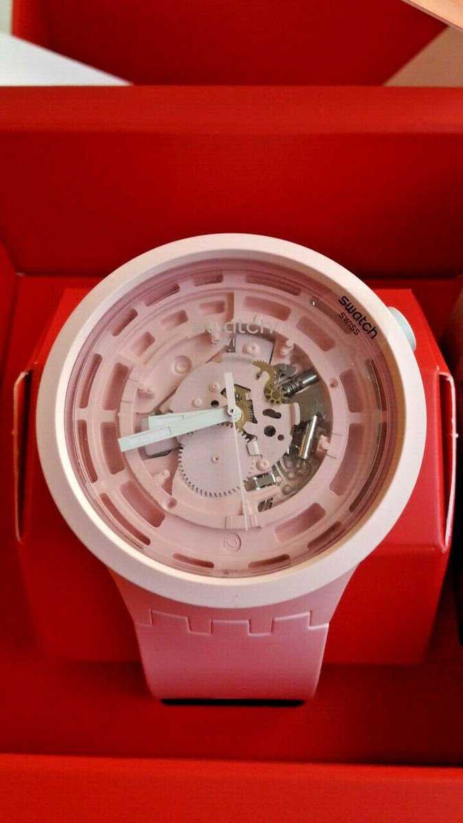 スウォッチ SWATCH BIG BOLD NEXT SBO3P100 ピンク Swatch BIG BOLD NEXT C-PINK | Pale Pink Silicone Strap