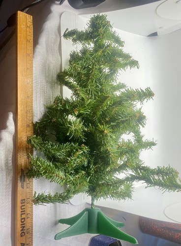 Mini Artificial Tabletop Pine Christmas Tree With Stand 16” Fun For Small Spaces - Picture 3 of 7