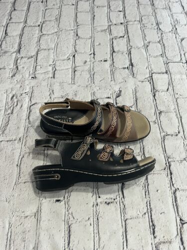NEU!! L'Artiste by Spring Step Damensandale mit Burbandale-Absatz Größe 8,5 - Bild 4 von 15