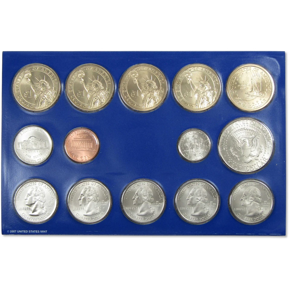 2007 Uncirculated Coin Set U.S Mint Government Packaging OGP COA - Image 3 of 4