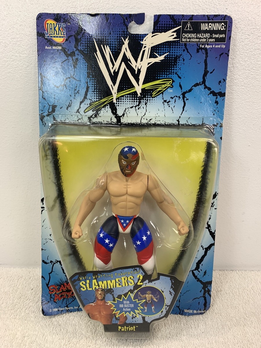 THE PATRIOT WWE/WWF Wrestling Figure MOC 1998 JAKKS PACIFIC
